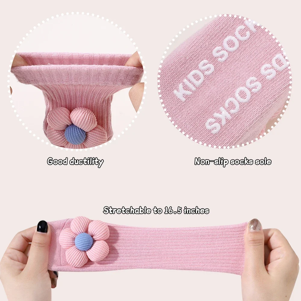 Baby Girl Floral Headband & Socks 6