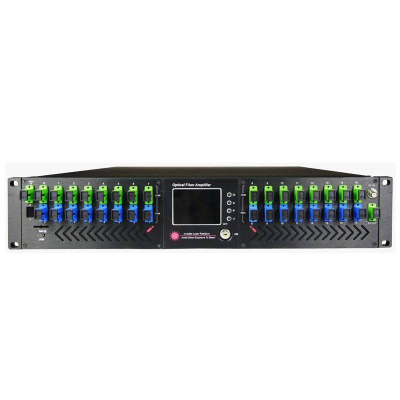 

1550 нм Erbium-Doped волоконный усилитель CATV FTTH EDFA 16*23 дБ Выход + WDM (мультиплексор разделения оптической длины волны) Бесплатная доставка