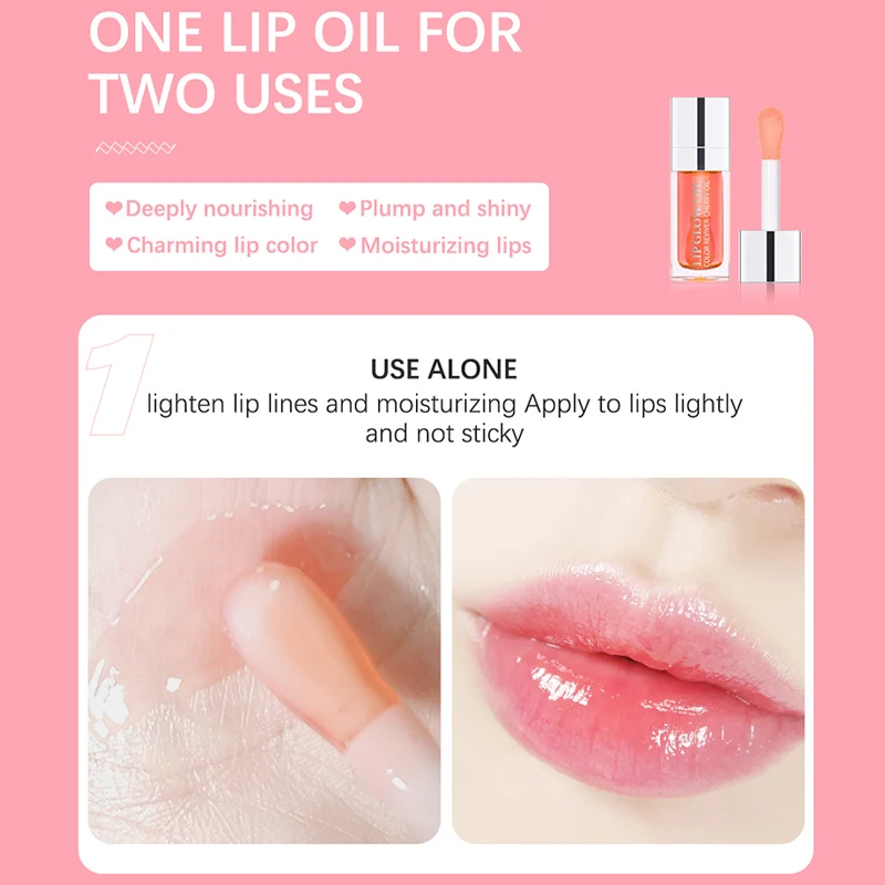 6ml Clear Jelly Lipolie Hydraterende Niet-plakkerige Sexy Plumping Lip Glow Gloss Lip Glazuur Getinte Mode Lippenstift make-up Lipverzorging_voghion.com