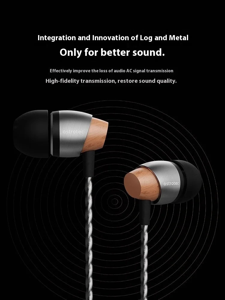 Original Astrotec AM800 Wired Earphone HIFI In-ear Earbuds Dynamic Earphone Without Mic PC Gamer Accessories Custom Gifts 5