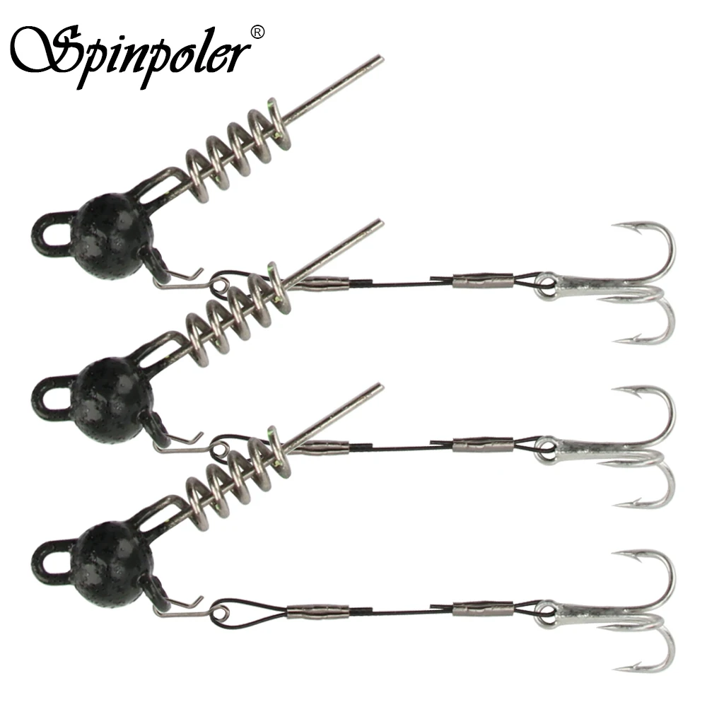 1 pièce Crochet Silicone Souple Appât Pour Pêche , Avec Amélioré triple