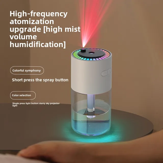Air Humidifier Portable Humidifier with Rotating Mist & Starry Light USB Car Humidifier Smart Humidifier for Home Office Travel 5