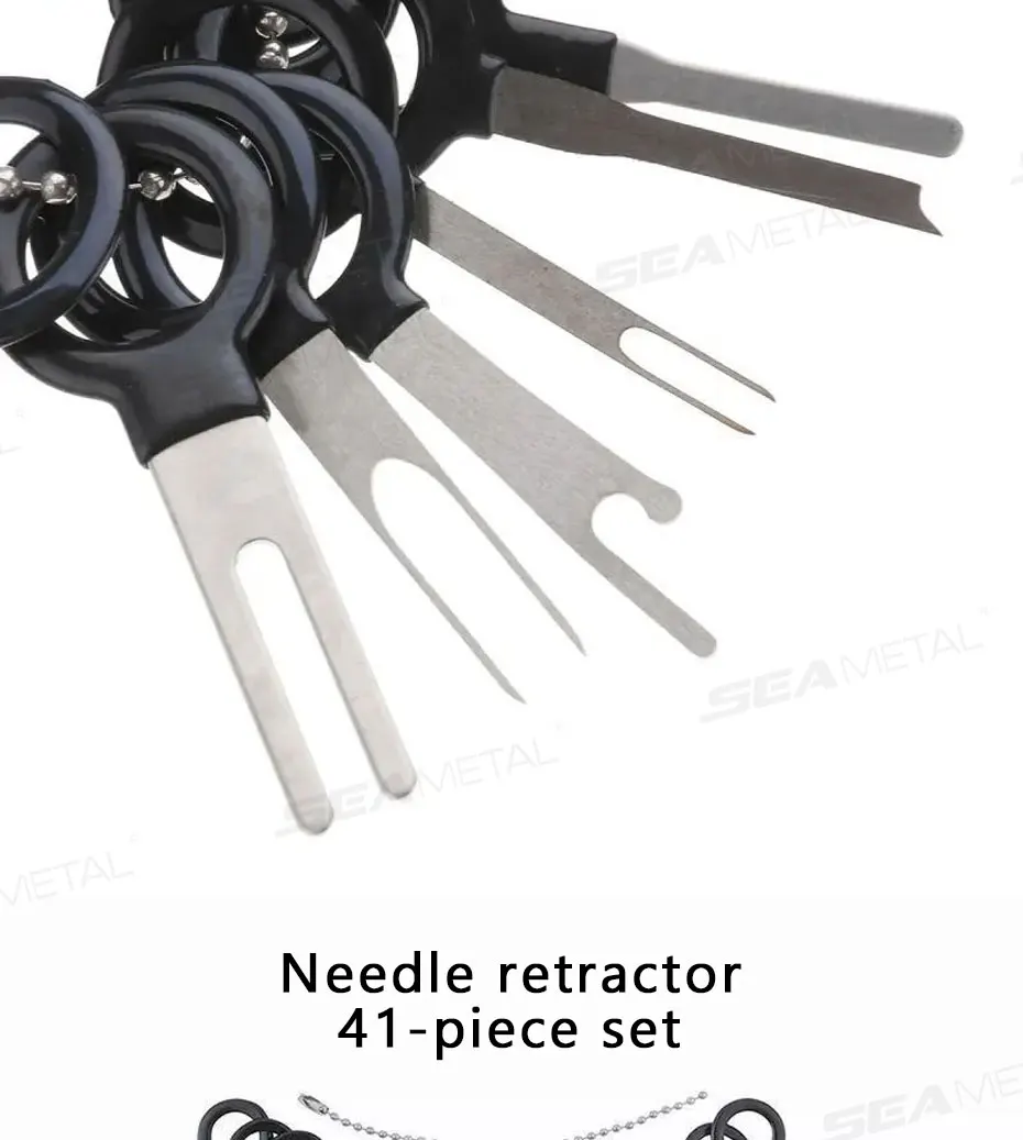 SEAMETAL 41/59pcs Car Terminal Removal Kit Box Wire Plug Connector Extractor Pul