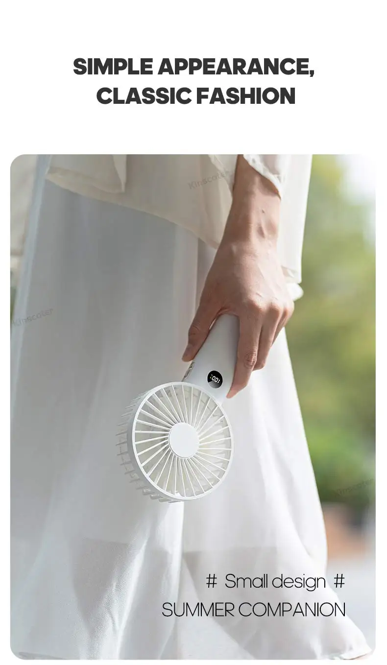 portátil de 3600 mAh Ventilador mini USB