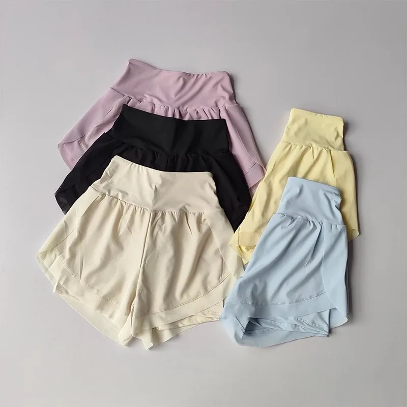 Shorts 2 Em 1 Sunzel Feminino - Cintura Alta Com Bolso Para Treino