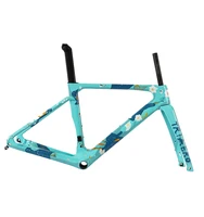 Nouveau cadre de vélo haut de gamme frein à disque hydraulique A9 Aero 700c léger Toray T700 & T800 cadre de vélo de route entièrement en carbone 4