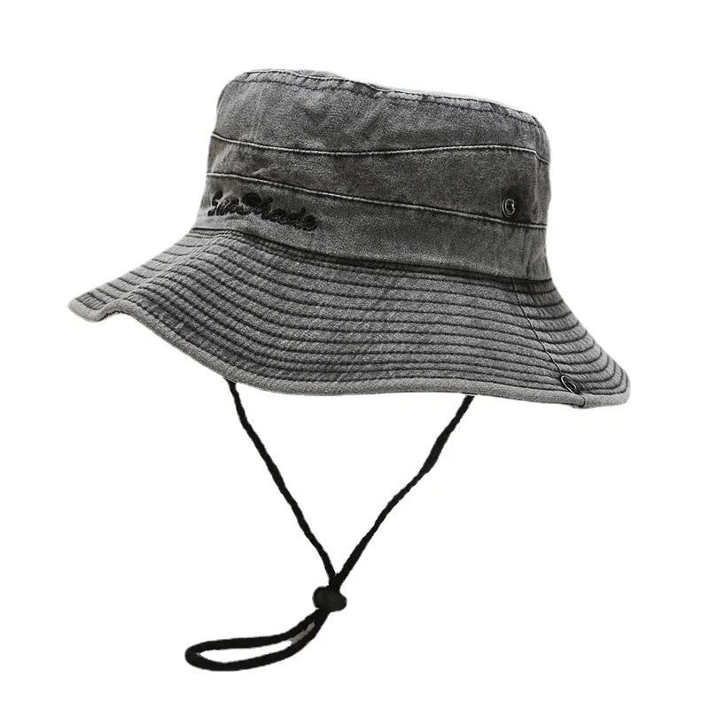 

Rope Bucket Hat Bid Wide Retro Anti-Sun Jungle Sports Mountaineering Fishing Fisherman Hat Summer Outdoor Travel Sun Hat Panama