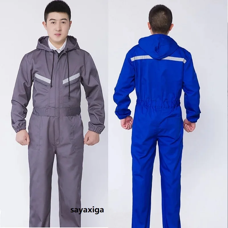 

Рабочие комбинезоны, брюки-карго, на молнии, с карманами, светоотражающие комбинезоны с капюшоном, модная Рабочая Униформа, Рабочий комбинезон, телефон 5X