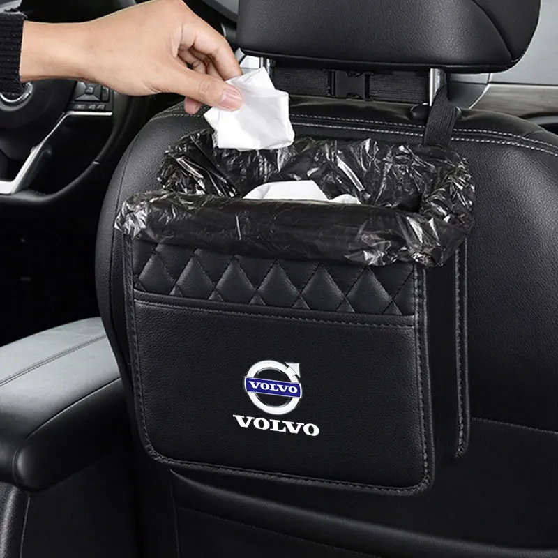 자동차 시트 백 스토리지 박스 교수형 헤드레스트 오거나이저 접이식 수납 포켓 (볼보 xc60 xc90 v40 v60 v50 s60 차량용 액세서리)