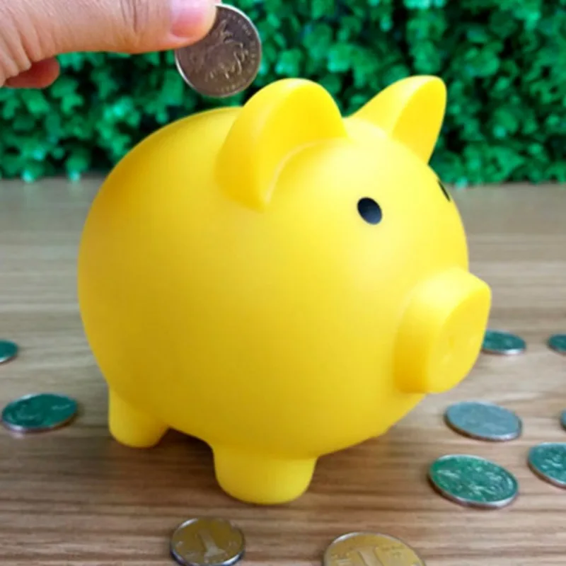 1pcs Cartoon Pig Money Box Piggy Bank Coin Storage Box Kids Toy for Birthday Gift Money Saving Children Bank Small money saving box piggy bank
