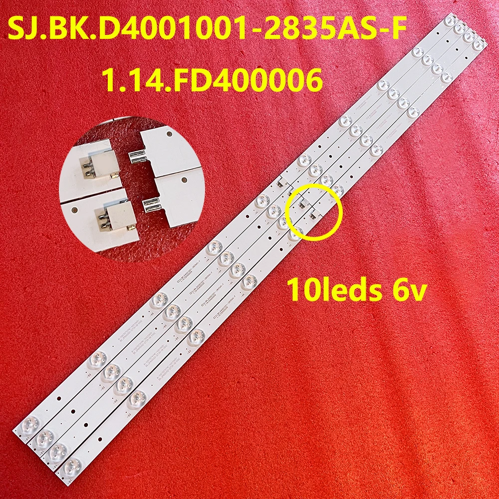 1/5/10KIT LED strip for TV 40A3 LE40A3 LED-40D1070 KUNFT 40CGL107016 SJ.BK.D4001001-2835AS-F 1.14.FD400006，SUPRA STV-LC40T440FL