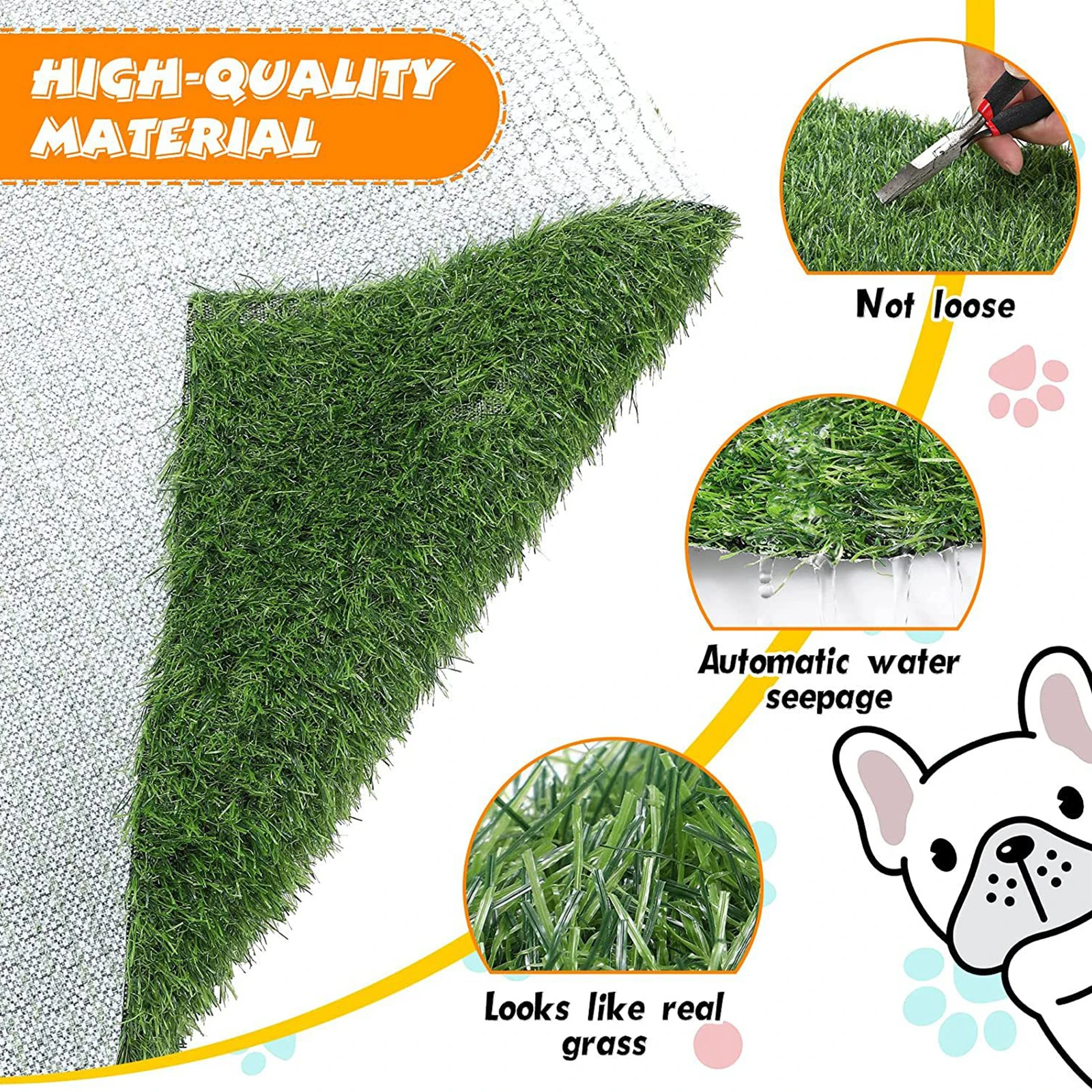 Samger Portable Dog Training Toilet Indoor Dogs Potty Pet Toilet for Dogs Cats Litter Box Puppy Pad Holder Tray Pet Supplies