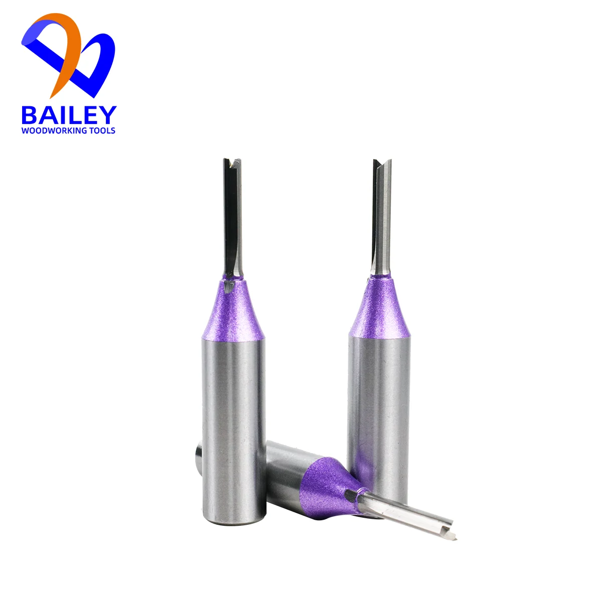 베일리 5PCS 4/4.5mm 생크 스트레이트 비트 초경 커터 CNC 밀링 도구 조각 비트 밀링 커터 목공 도구