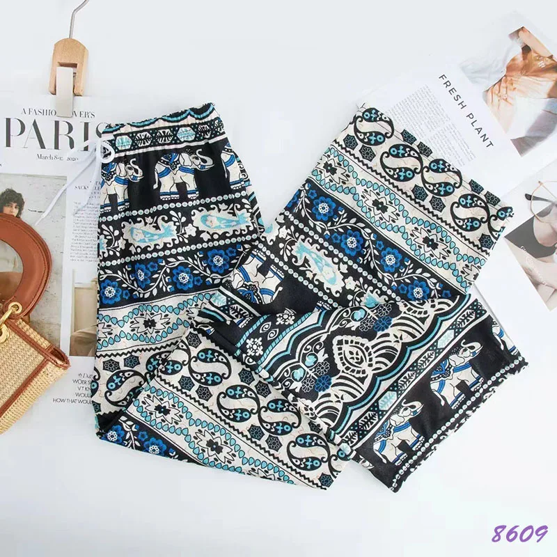 New Luxury Women's Elephant Wide Leg Pants Spring Autumn High Waisted Soft Loose Straight Trousers