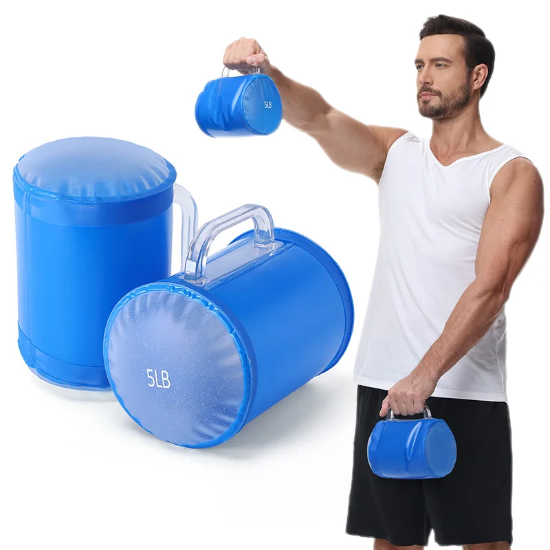 Deiris 휴대용 물 덤벨, 4lb,10lb, 여행 피트니스, 무게 조절, 덤벨 훈련 운동 물 덤벨