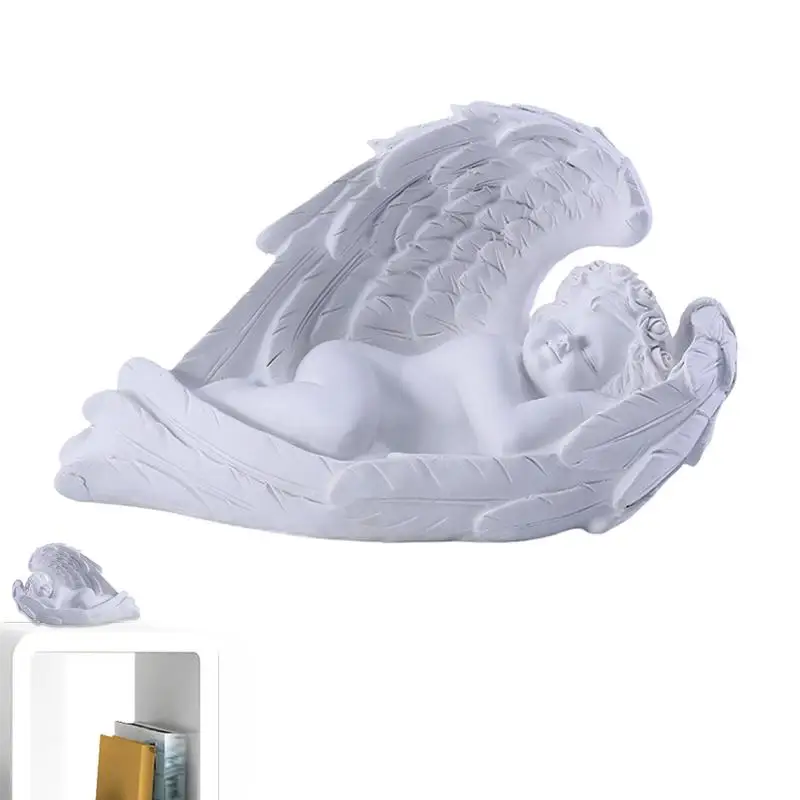 

Indoor Resin Garden Desktop Sleeping Baby Angel Figure Home Decor Wings Outdoor Gift Craft Sculpture Memorial Statue