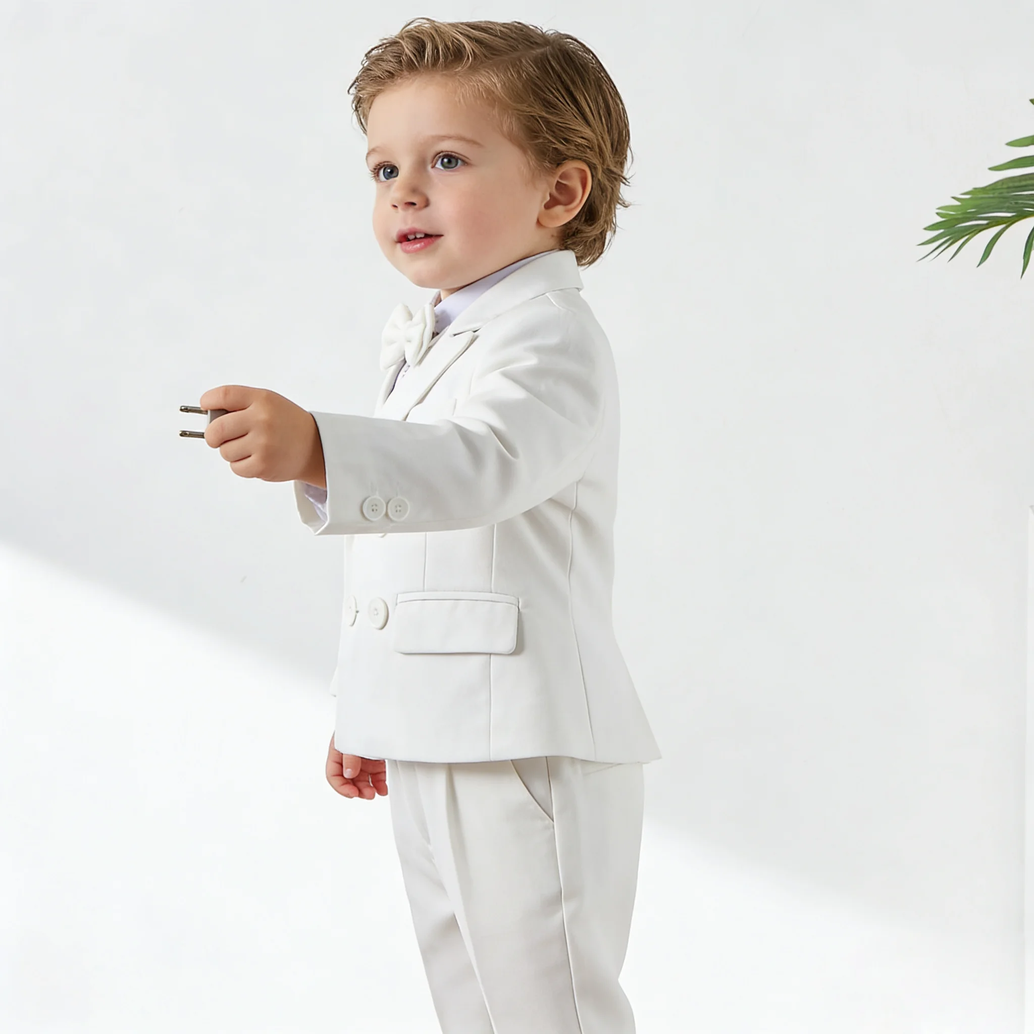 Baby Boy White Gentleman Suit 3