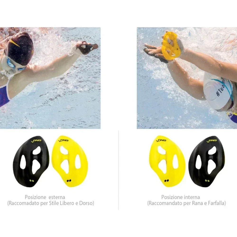 FINIS Iso Swimming Paddles Swimming Ergonomic Paddles Professional Strokes Practice Correction Swim Training Paddle 2