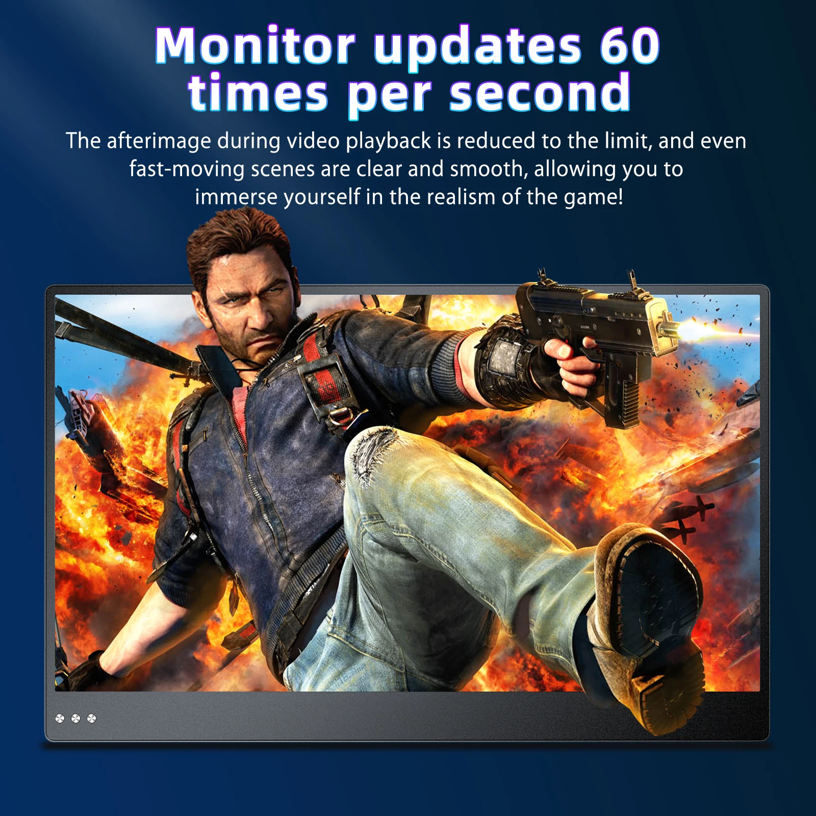 Cdisplay 13.3" 4K Portable Monitor UHD 16:9 IPS Screen VESA Holes and Back Brackets Extended Display for Switch PS4 PS5 Xbox