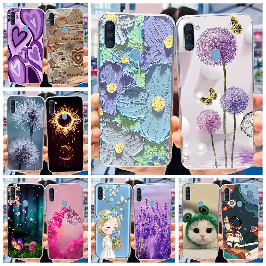 Per Samsung Galaxy A11 Custodia Sm-A115F Custodia Morbida In Silicone Verniciato Di Lusso Per Samsung A11 M 11 Galaxy M11 Fundas Bumper