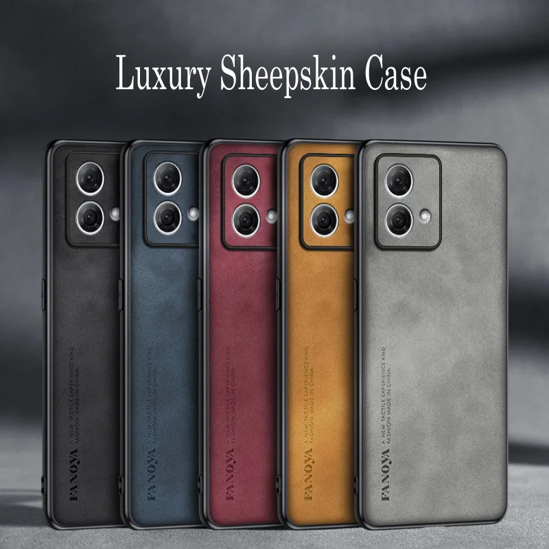 Luxury Sheepskin Leather Shockproof Silicone Phone Case Cover