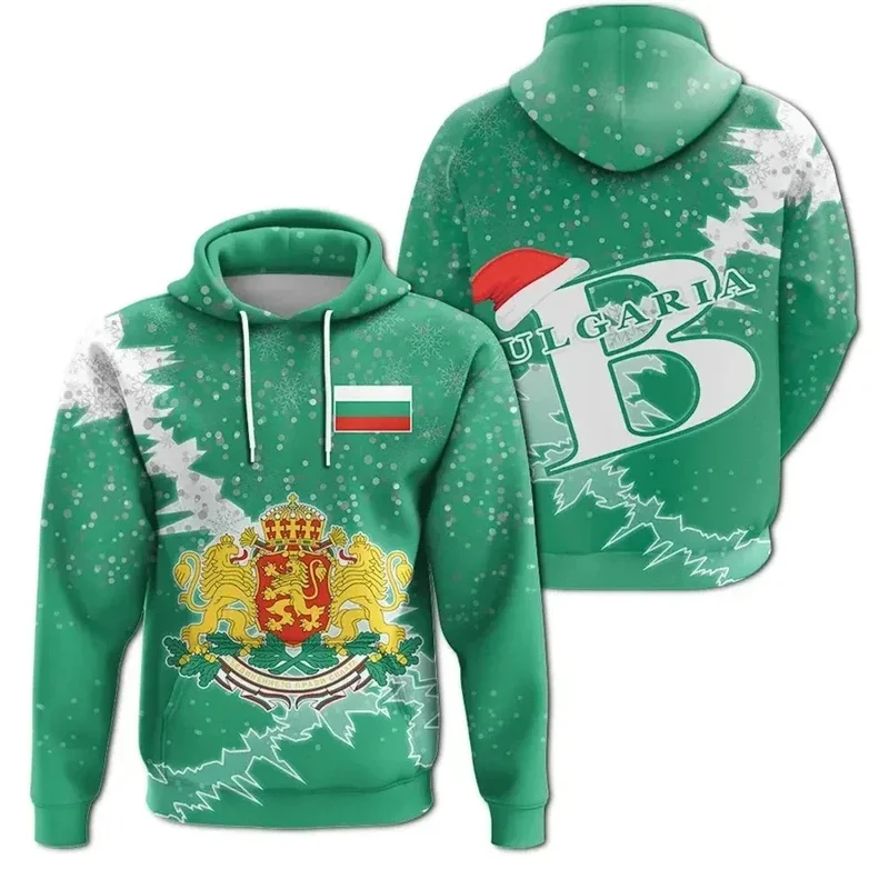

3D Printed Bulgaria Flag Hoodie Men Fashion Sports National Emblem Pullovers Tracksuit Long Sleeve Sweatshirt Tops Streetwear
