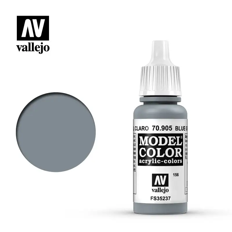 

Vallejo Paint Acrylic Model Coloring Spain AV 70905 156Gris Azul Claro Bluegrey Pale Water-Based Hand Painted Gunpla Gundam DIY