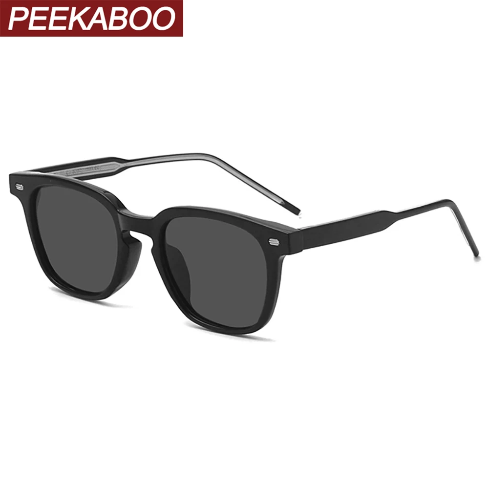 

Мужские поляризационные очки Peekaboo, зеленые, желтые солнцезащитные очки, uv400, корейская мода, TR90, квадратные солнцезащитные очки для женщин, ацетат, мужские, 2022