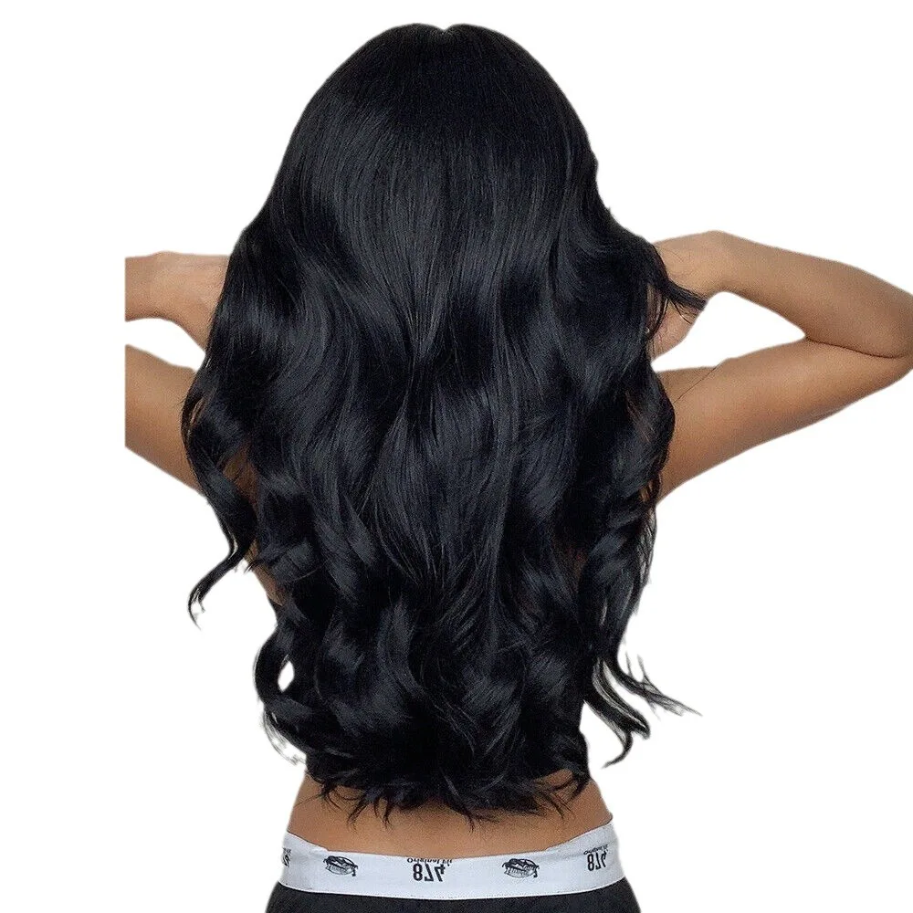 Synthetic Wig Long Curly Hair Full Head Set High Temperature Silk Chemical Fiber Big Wave