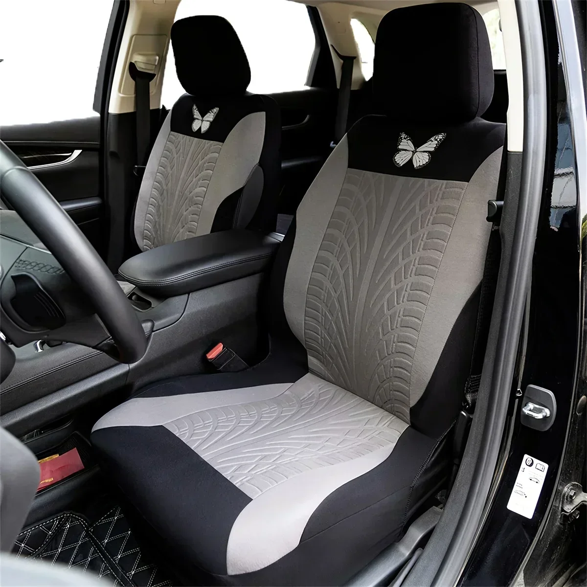 Butterfly Embroidered Universal Car Seat Covers - Elegant Car Cushion Protector