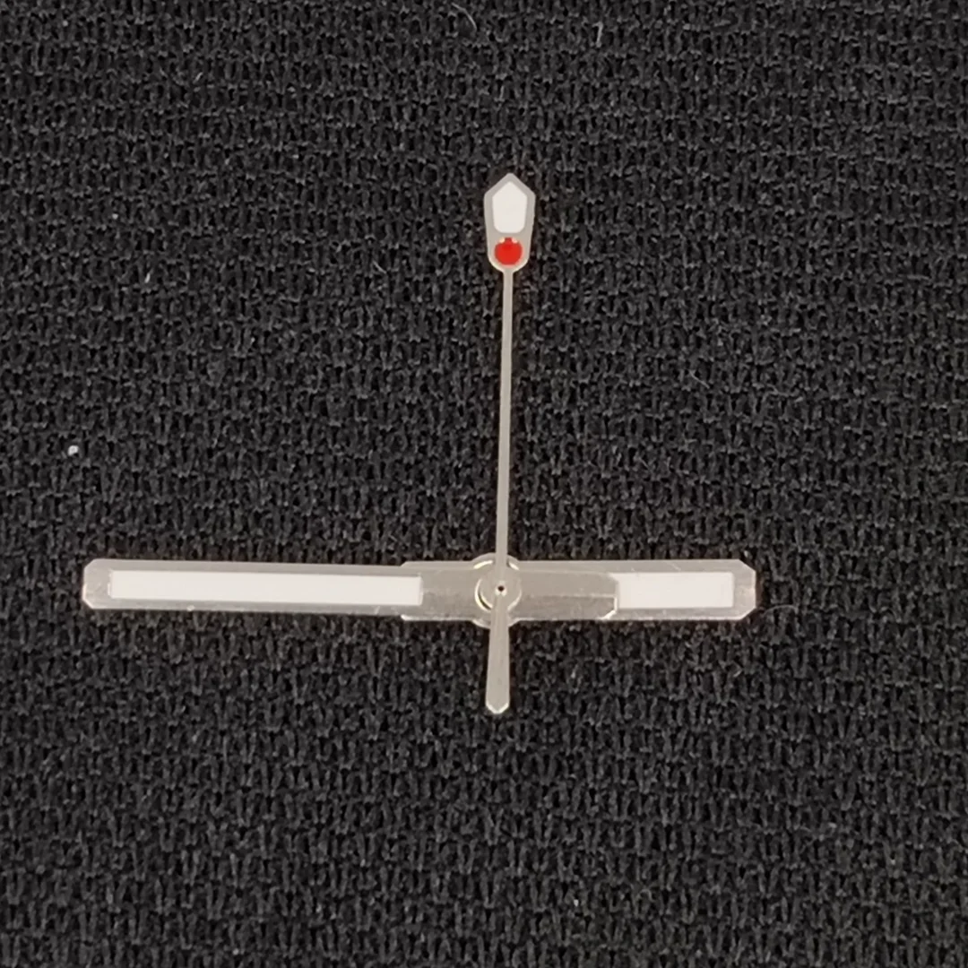 New Modified NH35 Watch Hands Silver/ Rose Watch Pointer with Green Luminous Needle Parts for NH35/NH36/4R/7S Movement