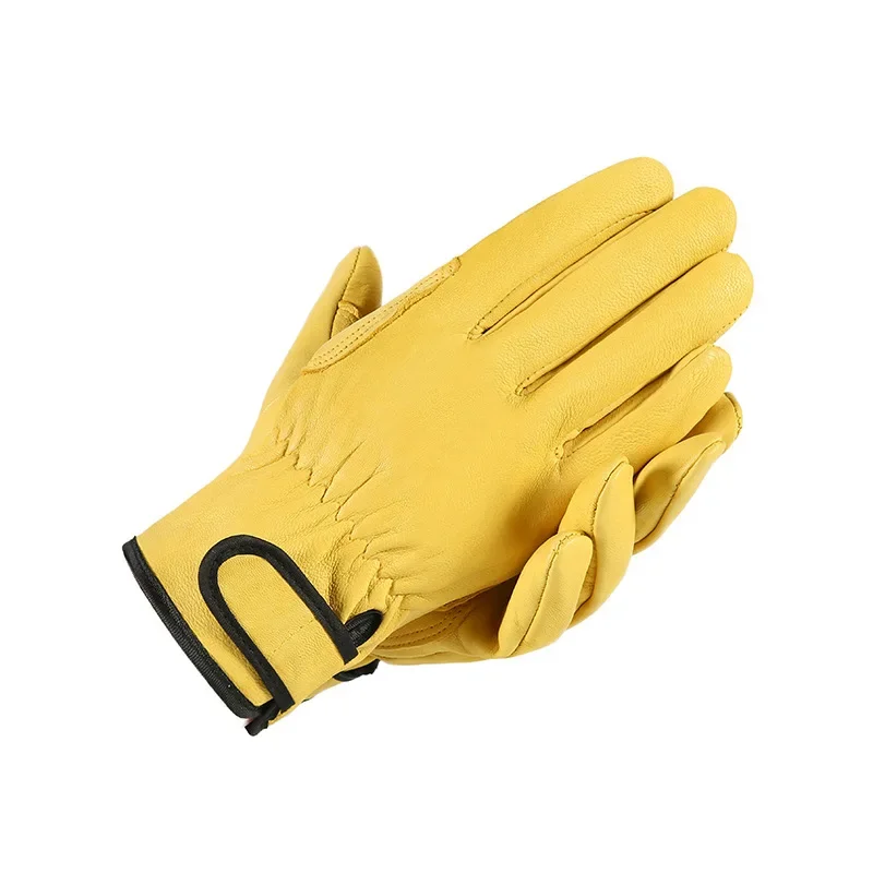 Leather Work Gloves Welding Safety Protection Garden Sports Motorcycle Wear-resistant Average Code work gloves,protective gloves,gardening gloves