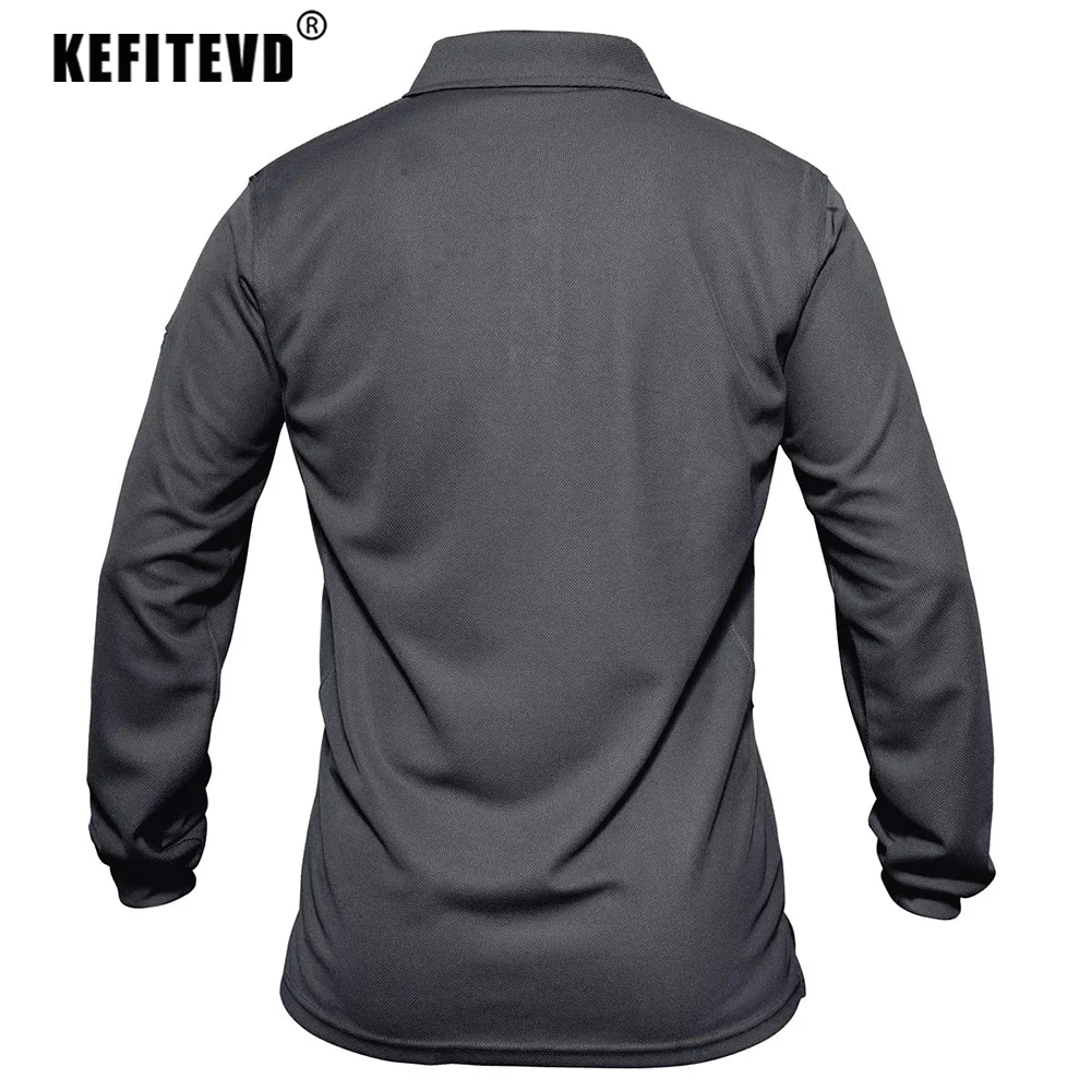 Sport T Shirt Long Sleeve T Shirt Men Chest Pocket Long Sleeve T Shirt Quick Dry Outdoor