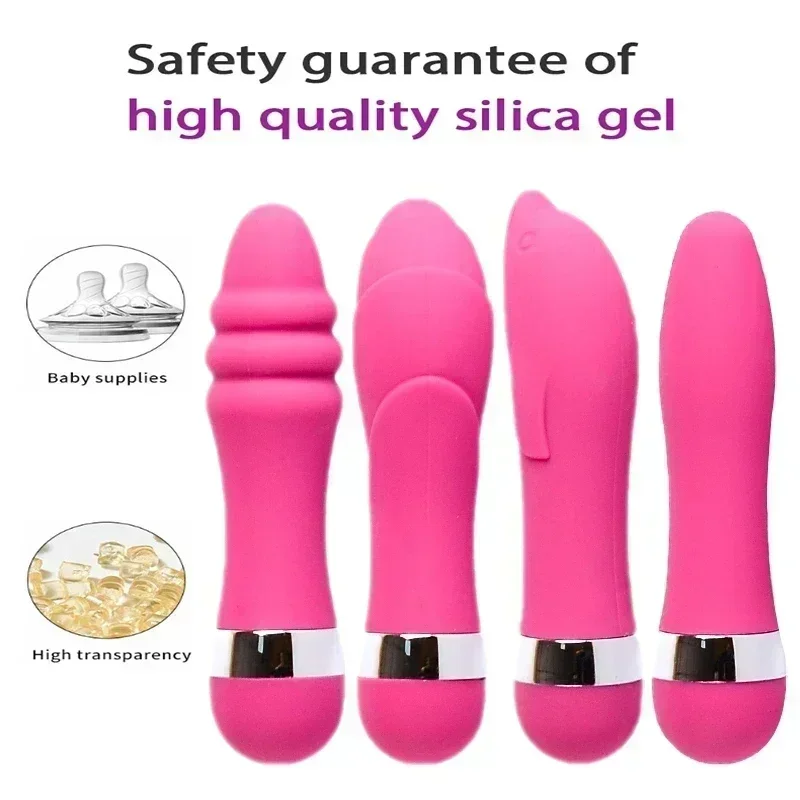 Clitoral Vibrators G Spot Vagina Vibrating Dildo Masturbators Nipple Anal Plug AV Stick Magic Wand Sex Toys for Women Female