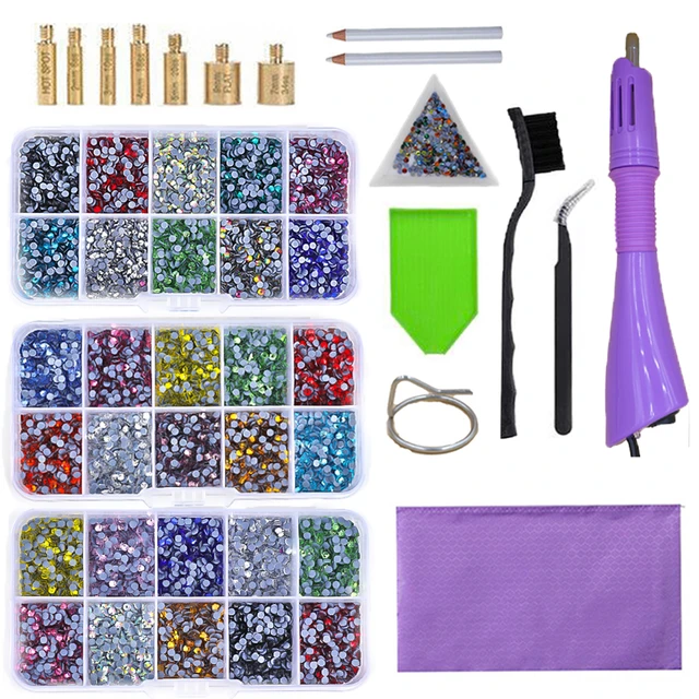 AAAAA Hotfix Applicator Automatically Pick Up HotFix Rhinestone Set Wand Tool  Kit with 2 Box High Quality Crystal Rhinestone - AliExpress