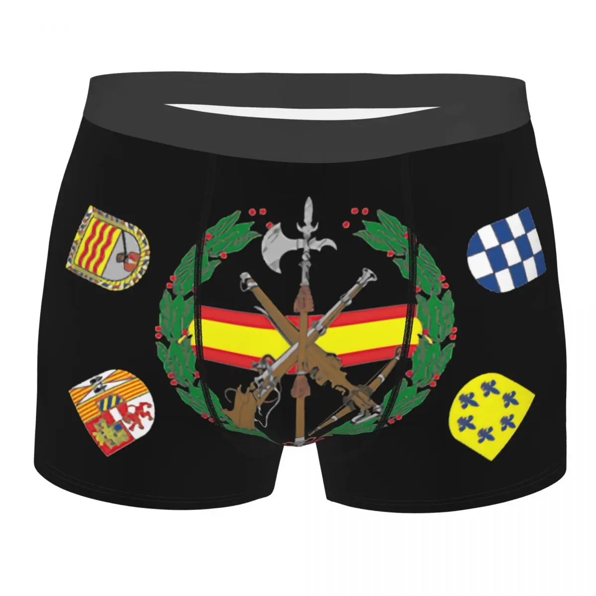 

Spanish Legion Underwear Men Sexy Printed Customized Spain Coat of Arms Boxer Briefs Shorts Panties Breathbale Underpants
