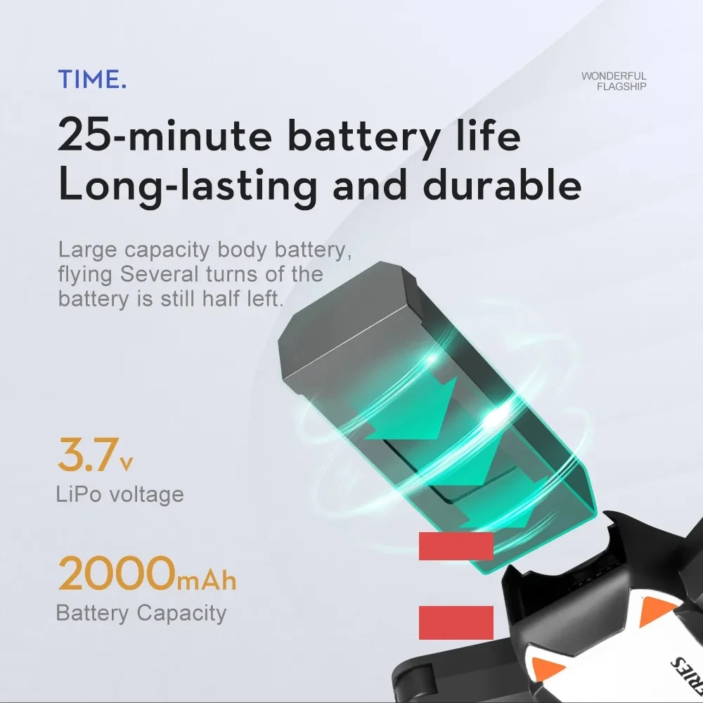 JHD Original LSRC S2S Battery for S2S Battery 2000mAh Mini Drone RC Qudcopter Original replacement lithium battery
