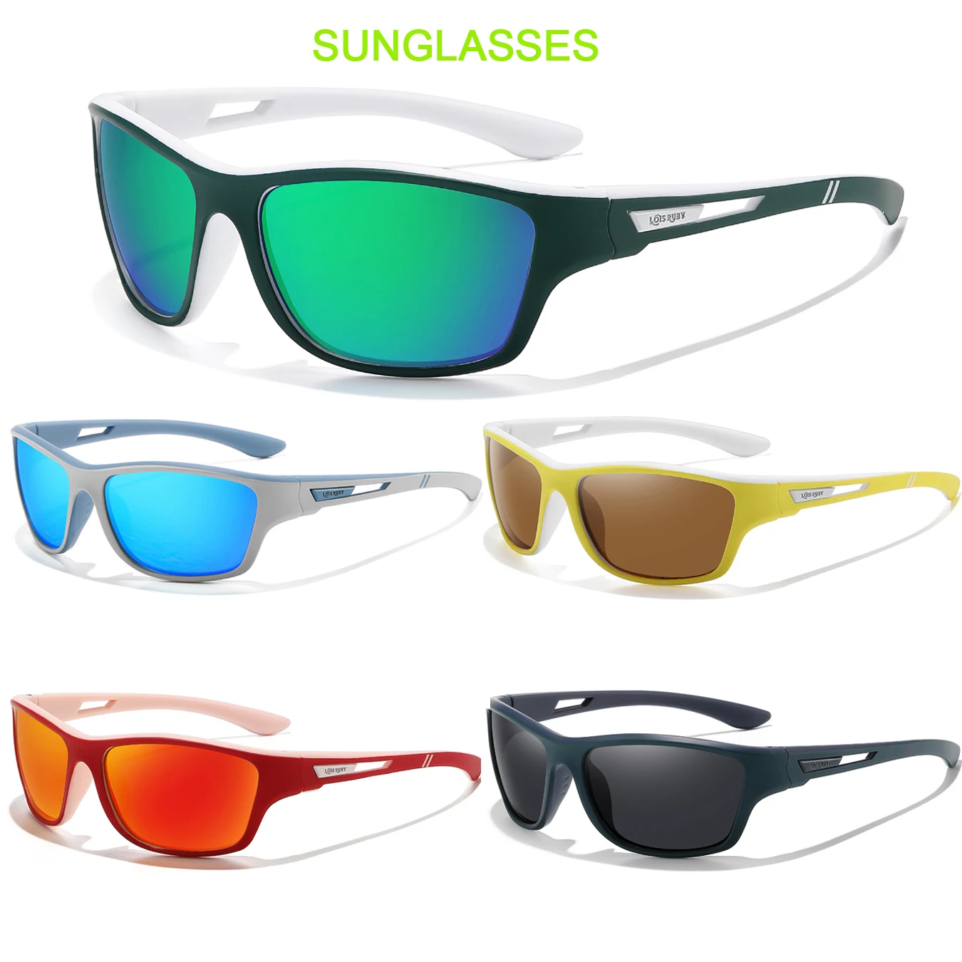 Fashion Unisex Polarizing Cycling Sports Sunglasses UV400 Anti-glare
