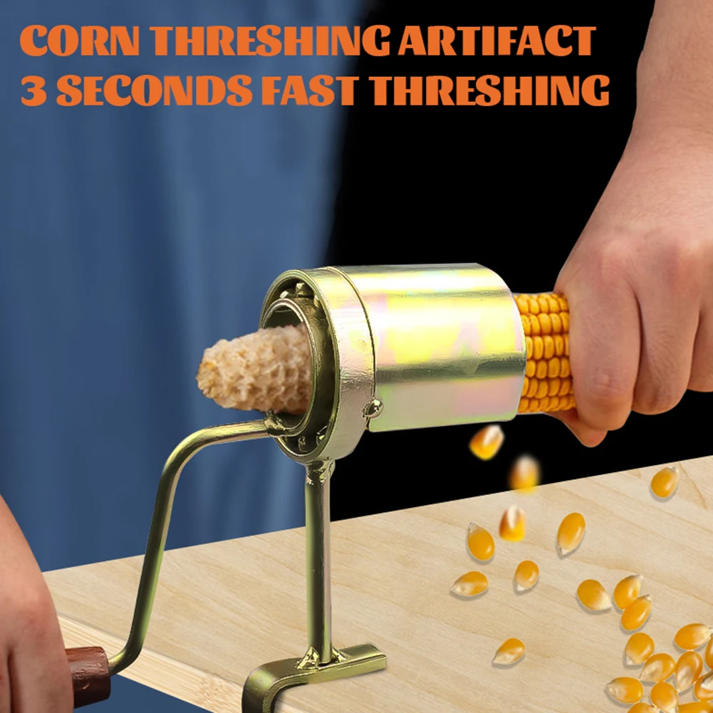 Household Small Hand Corn Sheller Hand Crank Alloy Corn Harvester Bar Supplies