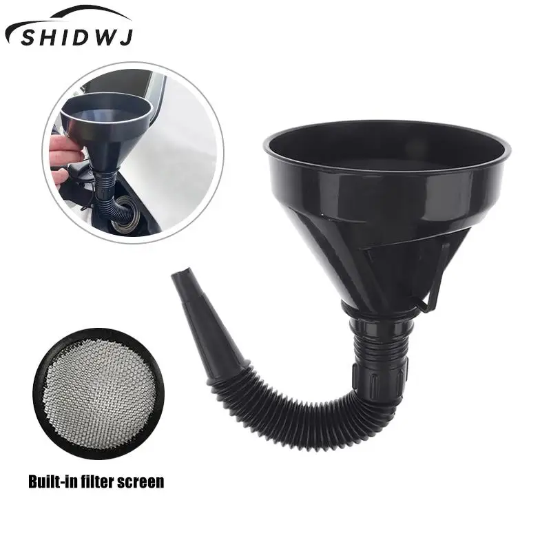 

2 In 1 Refueling Funnel With Strainer Can Spout for Oil Water Fuel Petrol Diesel Gasoline for Auto Car Motorcycle Bike Truck ATV