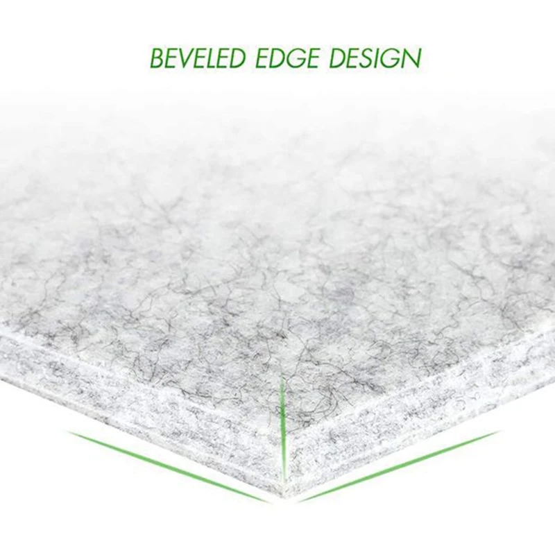 12 Pcs Acoustic Foam Panel Hexagon Acoustic Panels For Treatment,Beveled Edge Tiles For Echo Bass Insulation