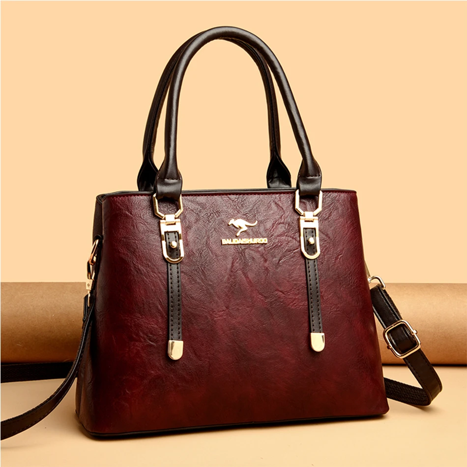 

2024 Genuine Brand Ladies Handbags Luxury Designer Shoulder Crossbody Bags for Women Retro Casual Large Capacity Female Tote Bag