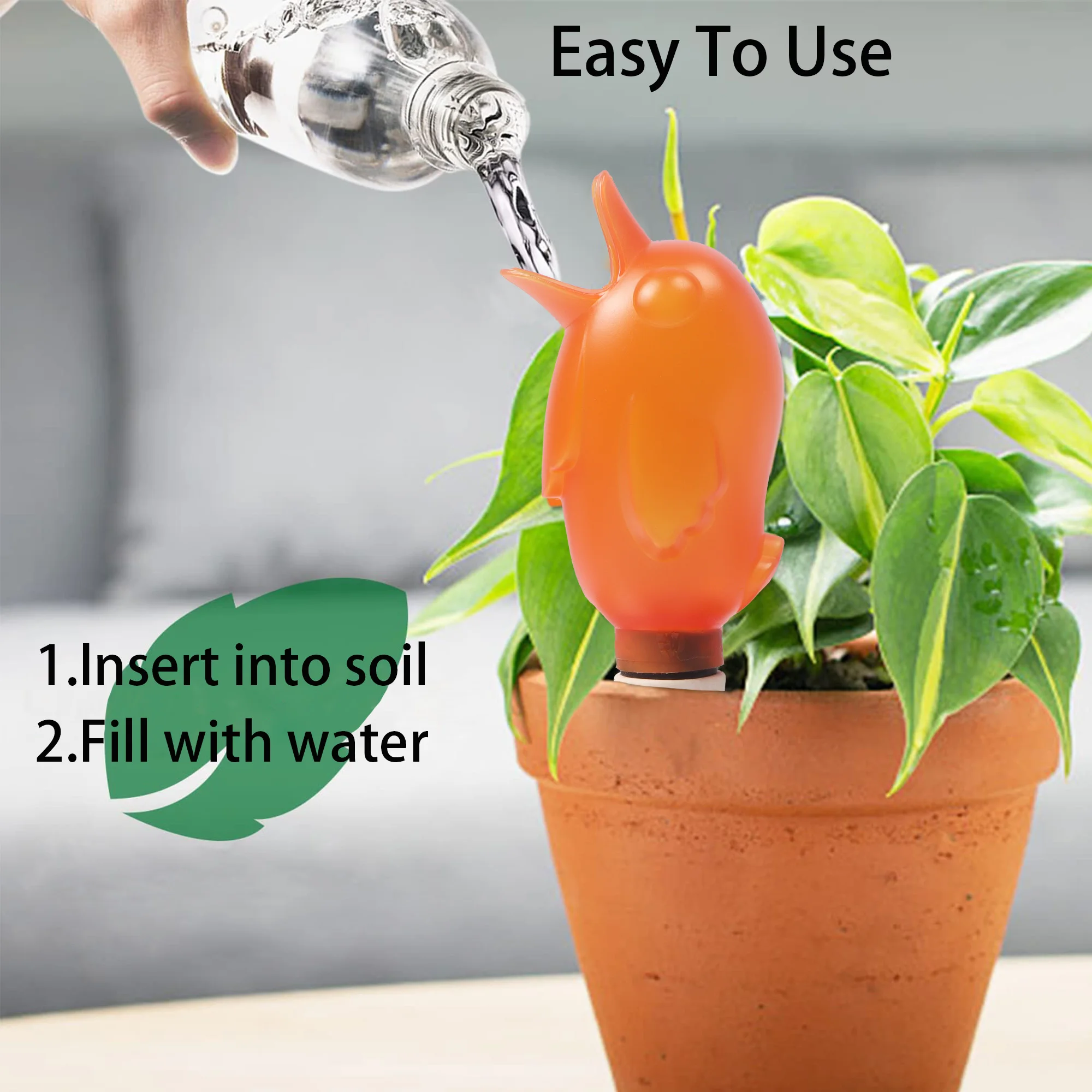 Lot De 4 Globes D'arrosage Automatique En Forme De Grenouille Pour Pots