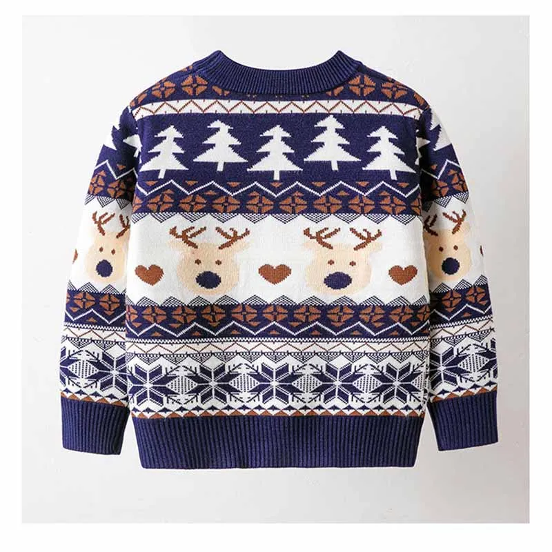 Boys Christmas Sweater Children Warm Pullover Girls Cartoon Knitted Autumn Winter Cotton Jumper New Kid Round Neck Casual Clothe cashmere sweater