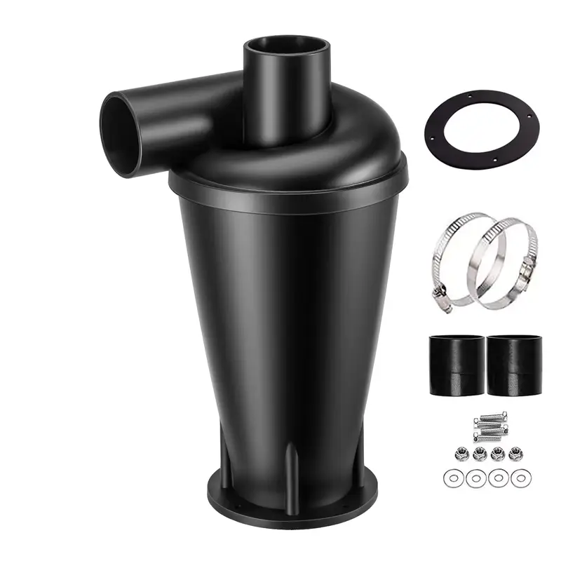 Double Filtration Cyclone Dust Collector 50mm/2'' DIY Turbocharged Woodworking Filter Industrial Separator Collector Canister - Image 7