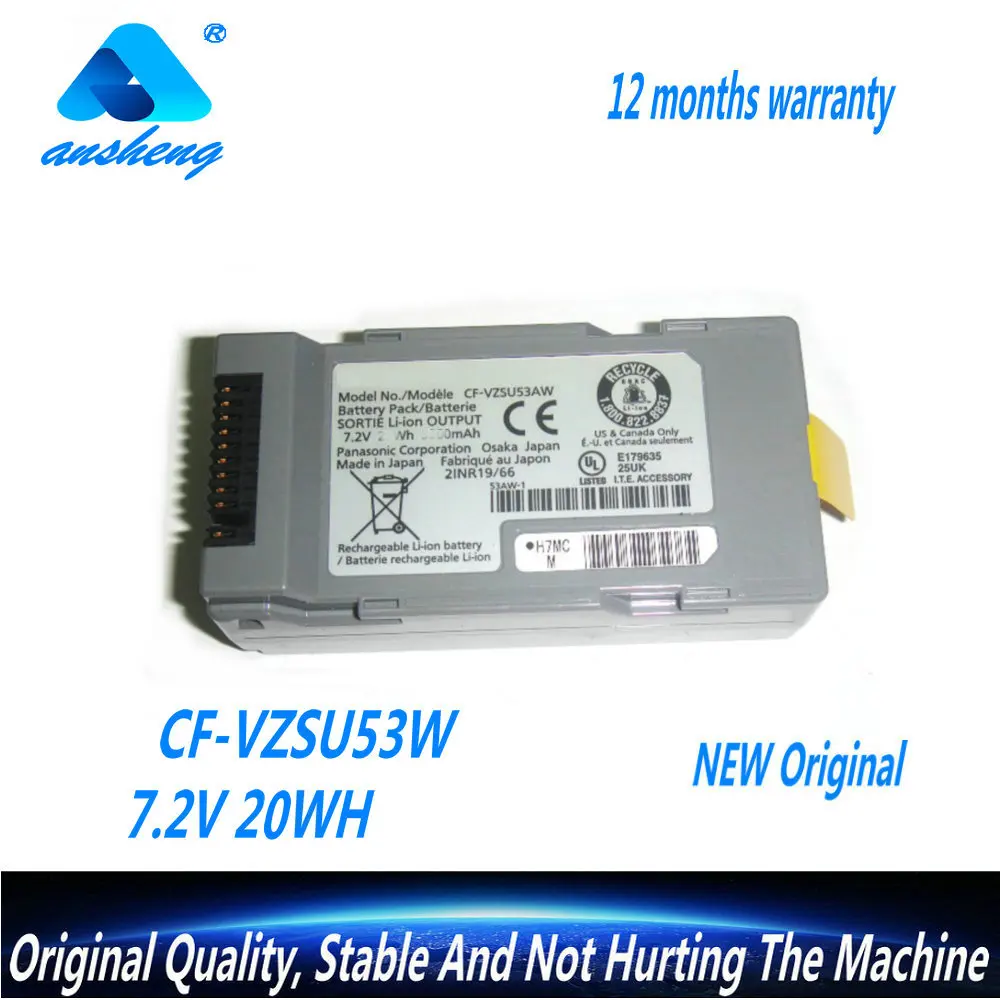 

Genuine CF-VZSU53W Battery For Panasonic Toughbook CF-H1 CF-H2 CF-U1 Tablet PC CF-VZSU53AW CF-VZSU53 7.2V 2.9Ah 20WH