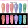 8ml Colorful Reflective Glitter Gel Nail Polish Super Flash Diamond Sparkling Painting Gel Polish Semi Permanent UV/LED Nail Gel 6