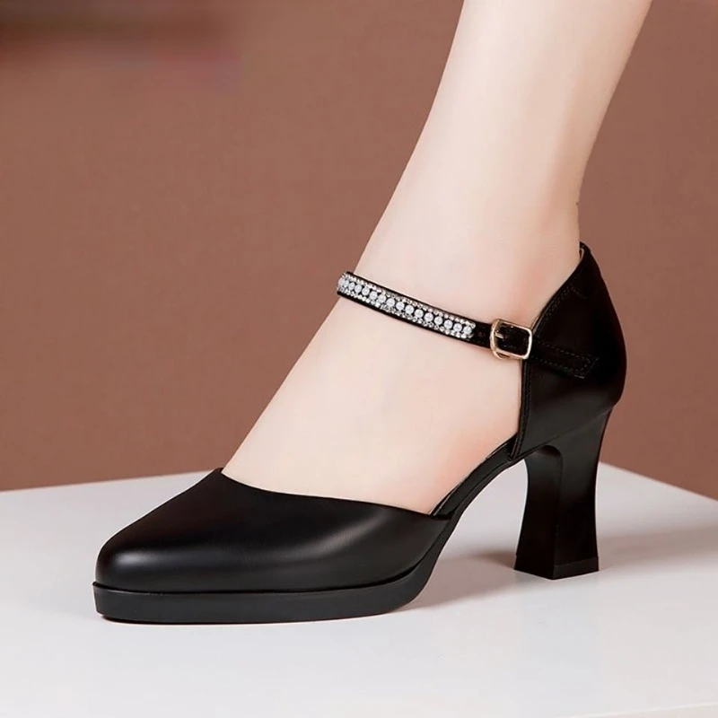 

2023 New Women Shoes High Heels Elegant Women's Pumps Fashion Platform Mary Janes Ladies Lolita Shoe Free Shipping Designer
