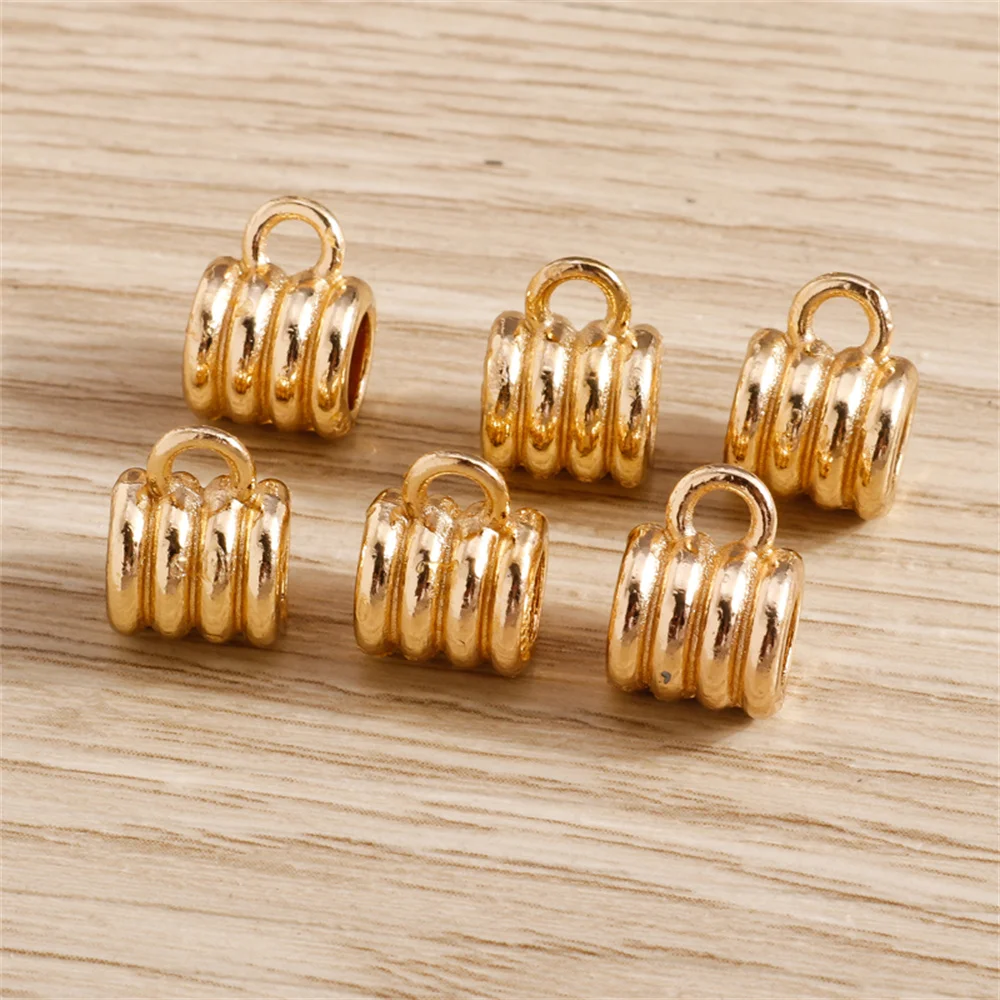 Tusember 20 Stück goldfarbene Legierungsverschlüsse mit großem Loch, Metallverbinderperlen, passend für Armbänder, Halsketten, Anhängerherstellung