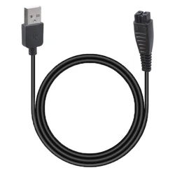 Universal USB Charger for Electric Shavers, 4.8V - 5V 1.25A (Black)